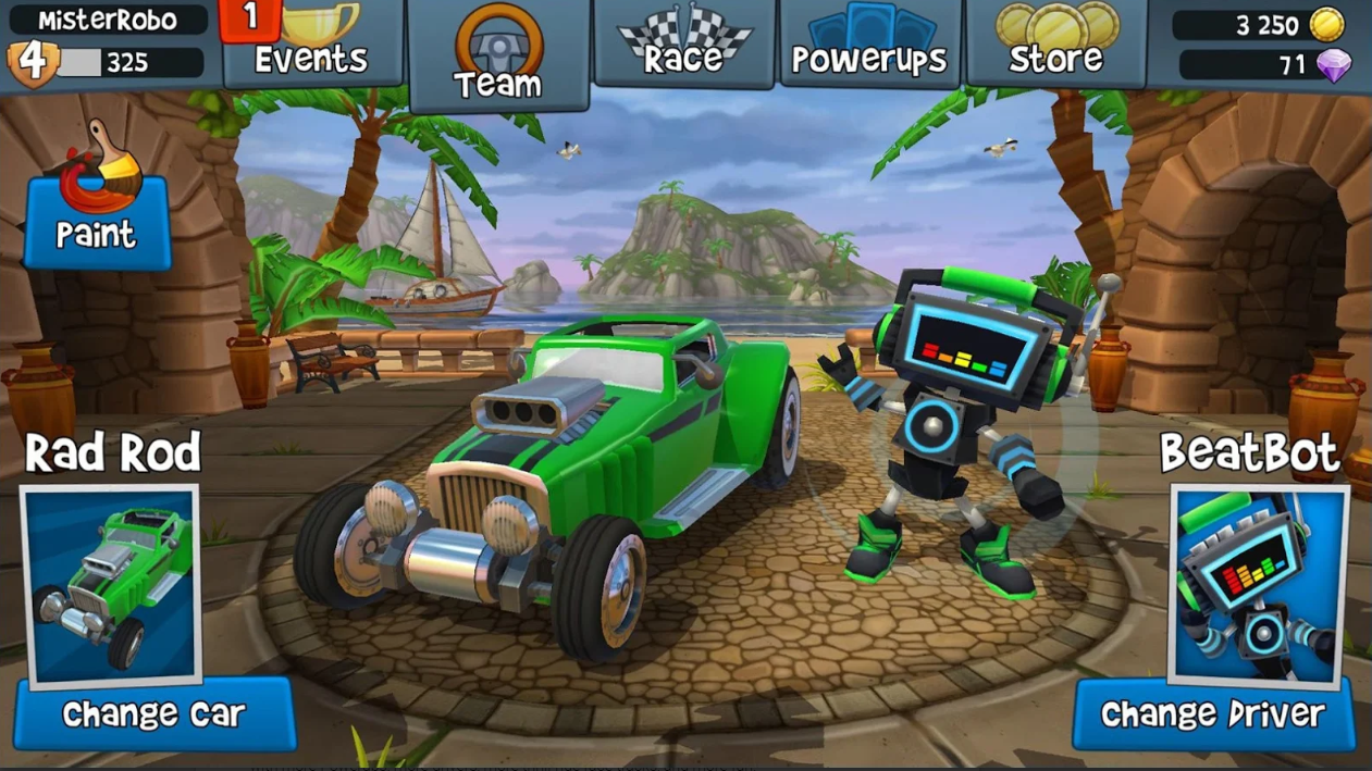 beach buggy racing game