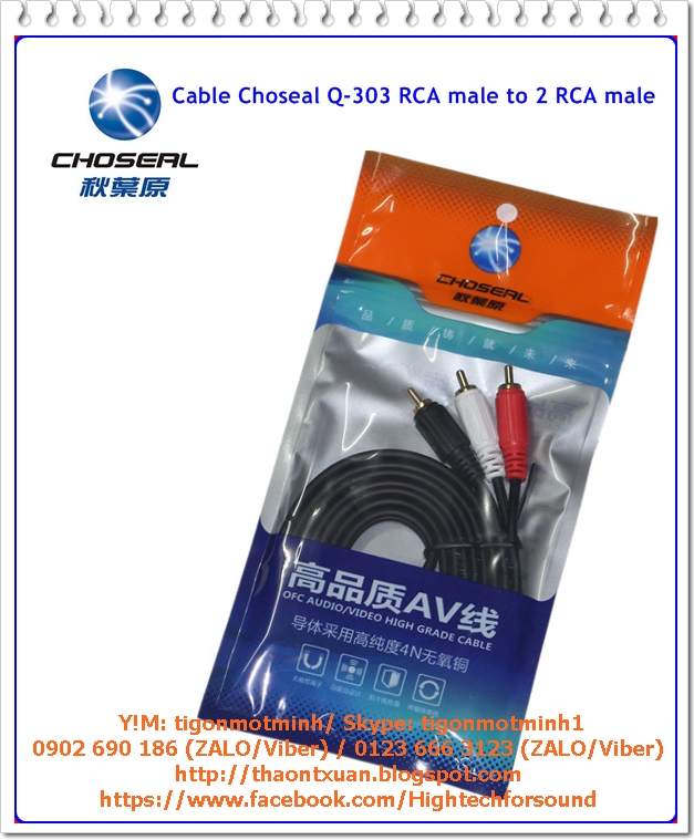 Cable Choseal Q-303 RCA male to 2 RCA male 1m5.jpg