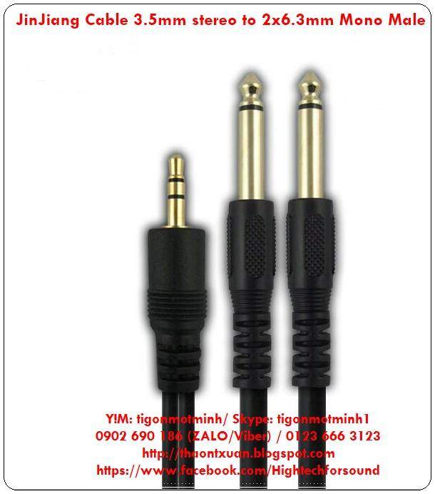 Jinjiang Cable Male 3.5mm stereo to dual Male 6.3mm Mono 1m8.jpg