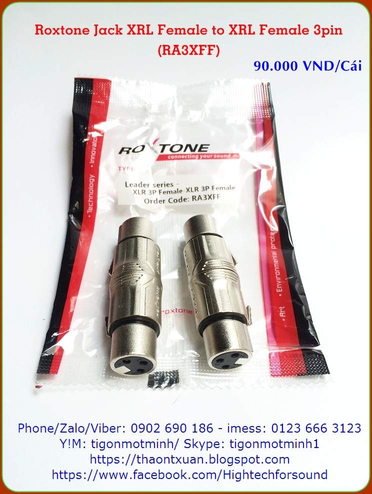 Roxtone RA3XFF Xrl Female to Xrl Female 3pin.jpg