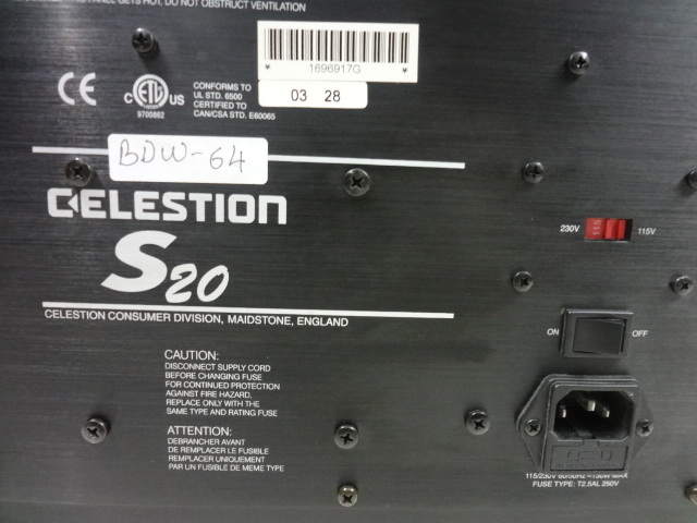 Celestion s20 best sale