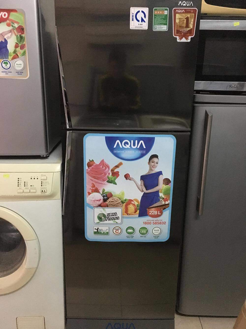 Tủ lạnh Aqua 228 lít AQR-U235BN-SU Chính Hãng, Giá Rẻ Nhất Hà Nội