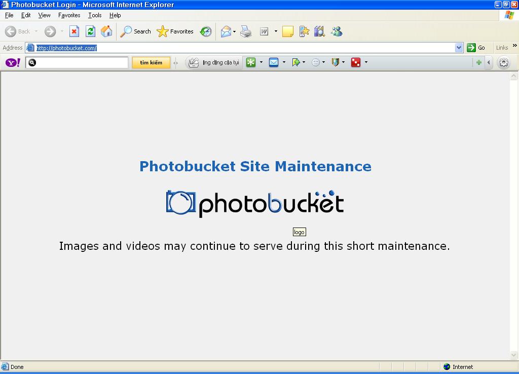 lỗi khi login photobucket