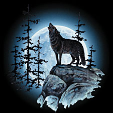 Giảm giá Tem Decal dán nắp xăng hình sói hú dưới đêm trăng  BeeCost