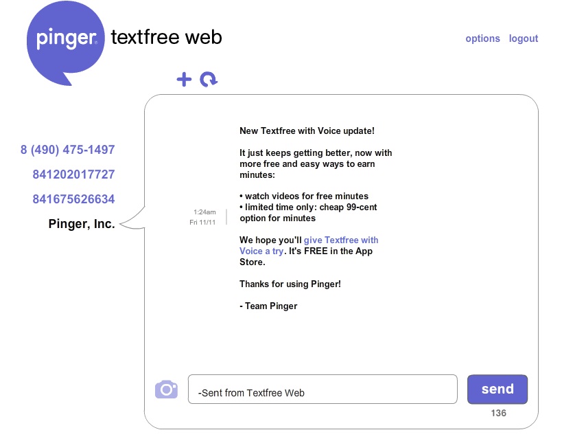 G i SMS Mi n Ph Kh ng Gi i H n V i Pinger TextFree Vi t B i Legend92no1 G i SMS Mi n Ph Kh ng Gi i H n V i Pinger TextFree Vi t B i Legend92no1