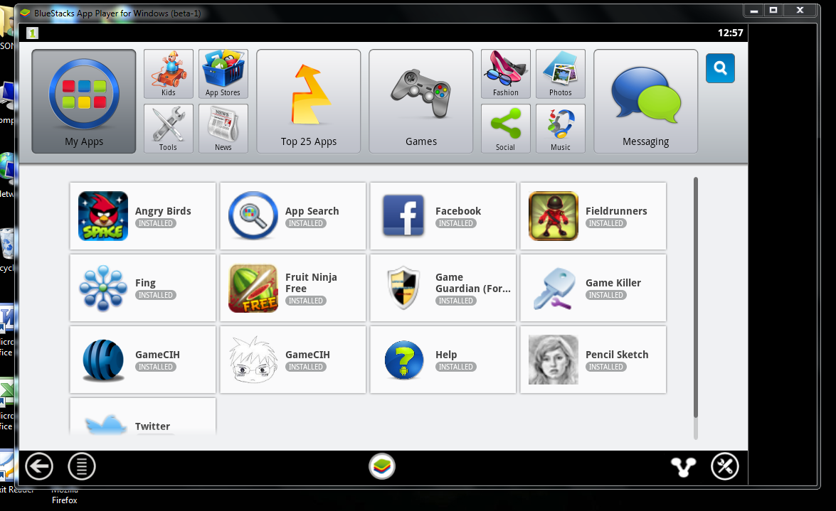 bluestacks apk application failed