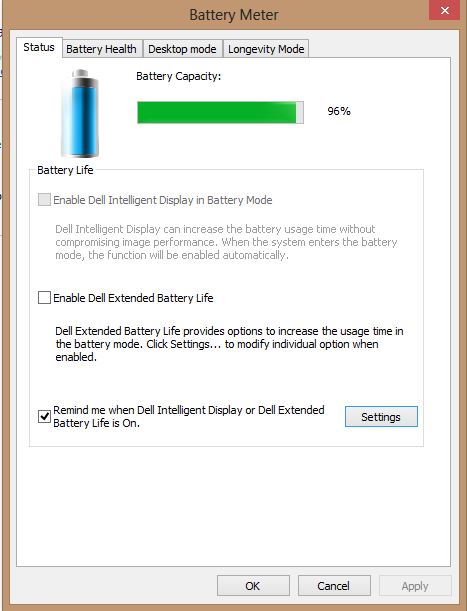 Dell extended battery life что это