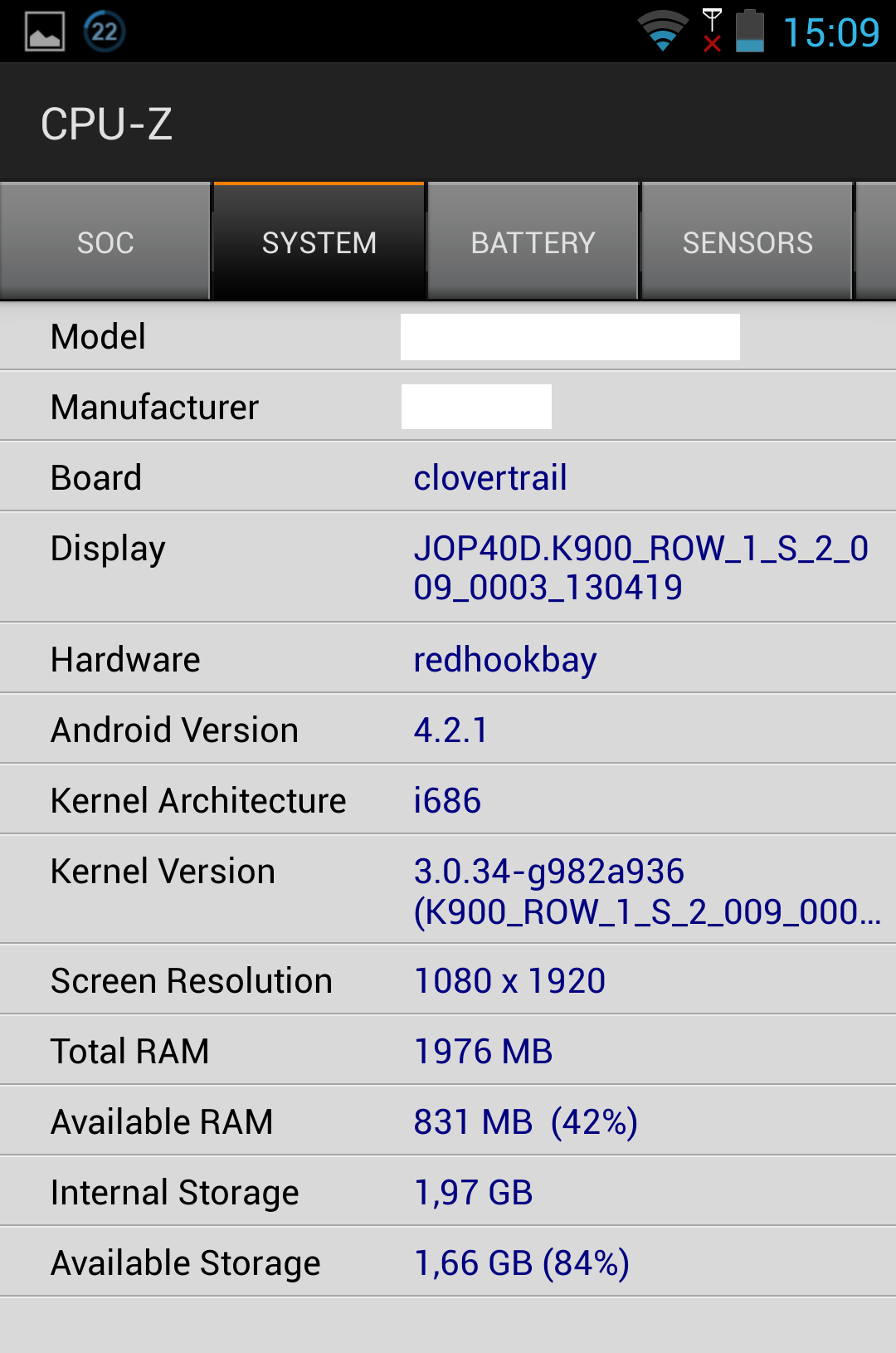 CPU-Z 2.06.1 download the new version for android