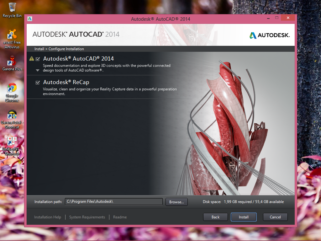 3d in autocad 2014