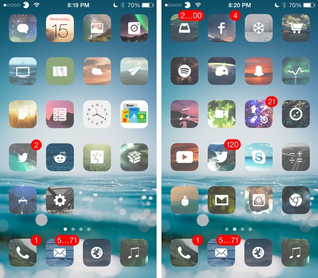 Chia sẻ Theme iOS 7 - from Cydia | Viết bởi lovecm