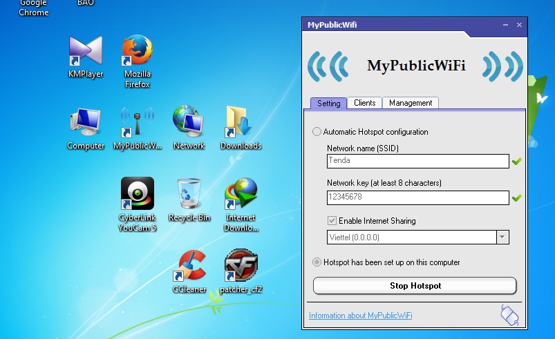 MyPublicWiFi 30.1 for windows download