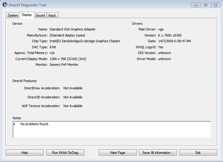 intel graphics driver this computer does not meet minimun