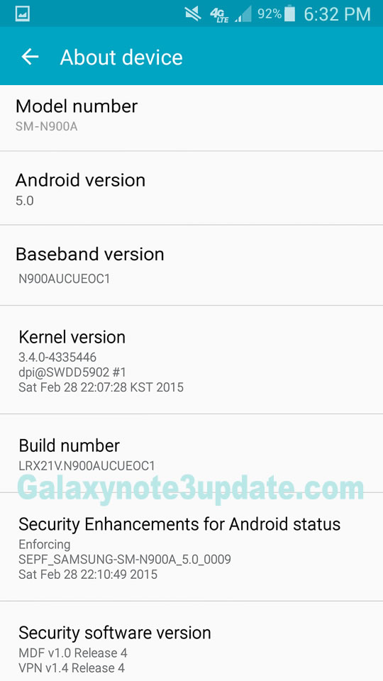 Galaxy Note 3 N900A AT&T] Update 5.0 Root & Recovery | Viết Bởi.