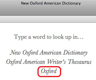 THE OXFORD ENGLISH DICTIONARY 2ND EDITION 4.0.0.3 cho MAC OS X