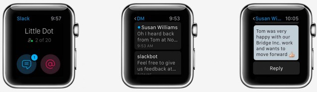 slack apple watch