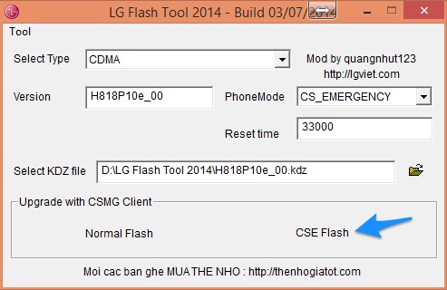use lg flash tool 2014