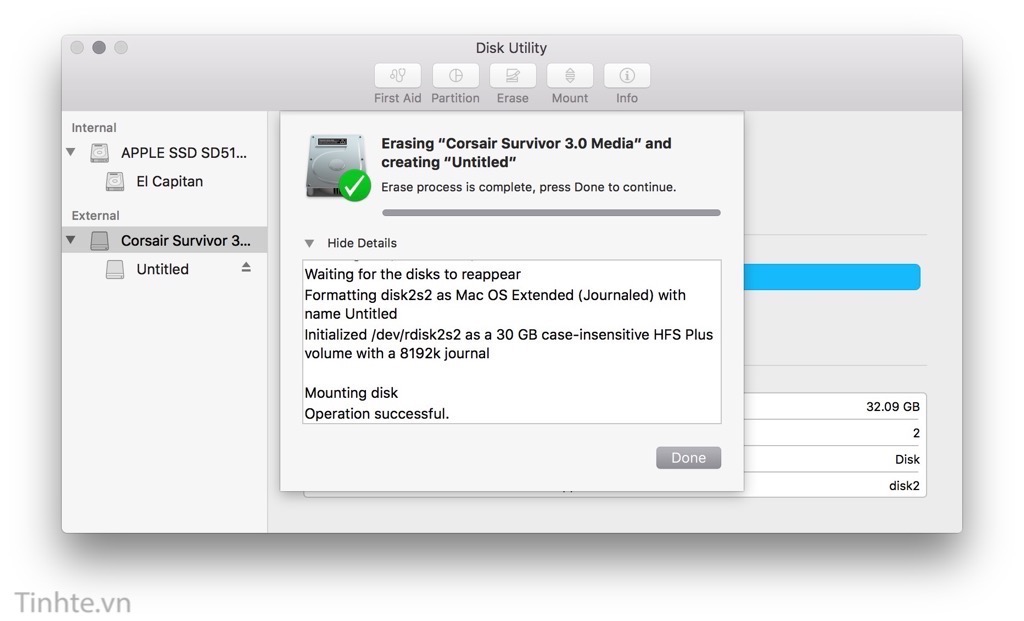 format a usb for mac os x