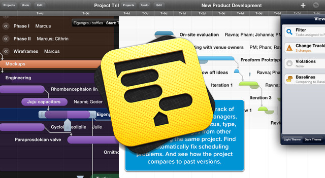 OmniPlan Pro  + Serial cho Mac OS X-Quản lý dự án, tương thích với  Microsoft Office Project