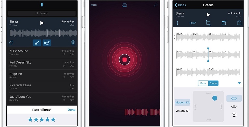 Apple giới thiệu phần mềm Music Memos trên App Store: giao diện đơn ...