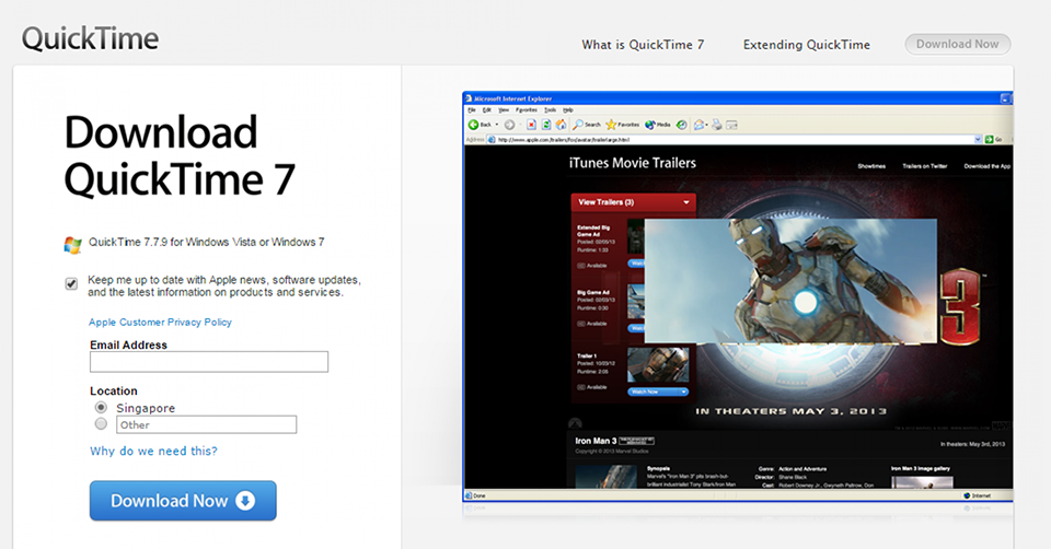 quicktime 7.7 windows