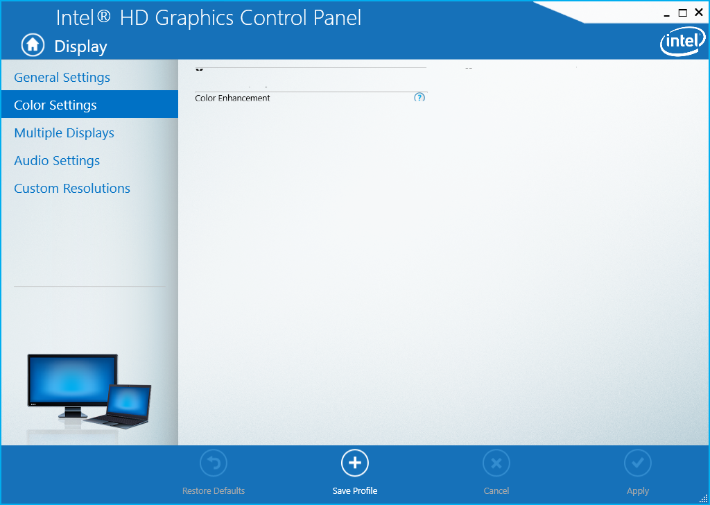 Intel HD graphics control panel không có phần cài đặt | Viết bởi Nguyen ...