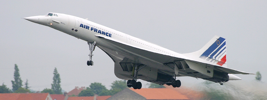 Mô Hình Máy Bay Gỗ Concorde Siêu Thanh  Size Lớn