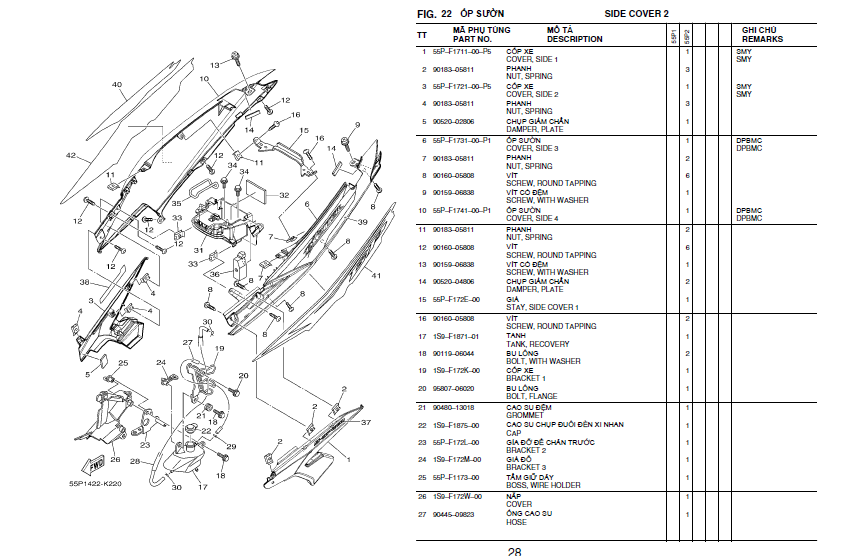 Tổng hợp giá cả, bản vẽ tất cả các chi tiết của xe Yamaha Exciter (T150,  T135) !!! | Viết bởi duylinhute