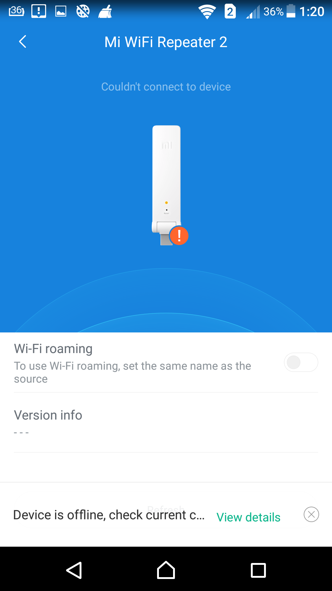 Lỗi kết nối trên kích sóng WiFi Xiaomi – ví dụ lỗi Mi Home không ghép nối được