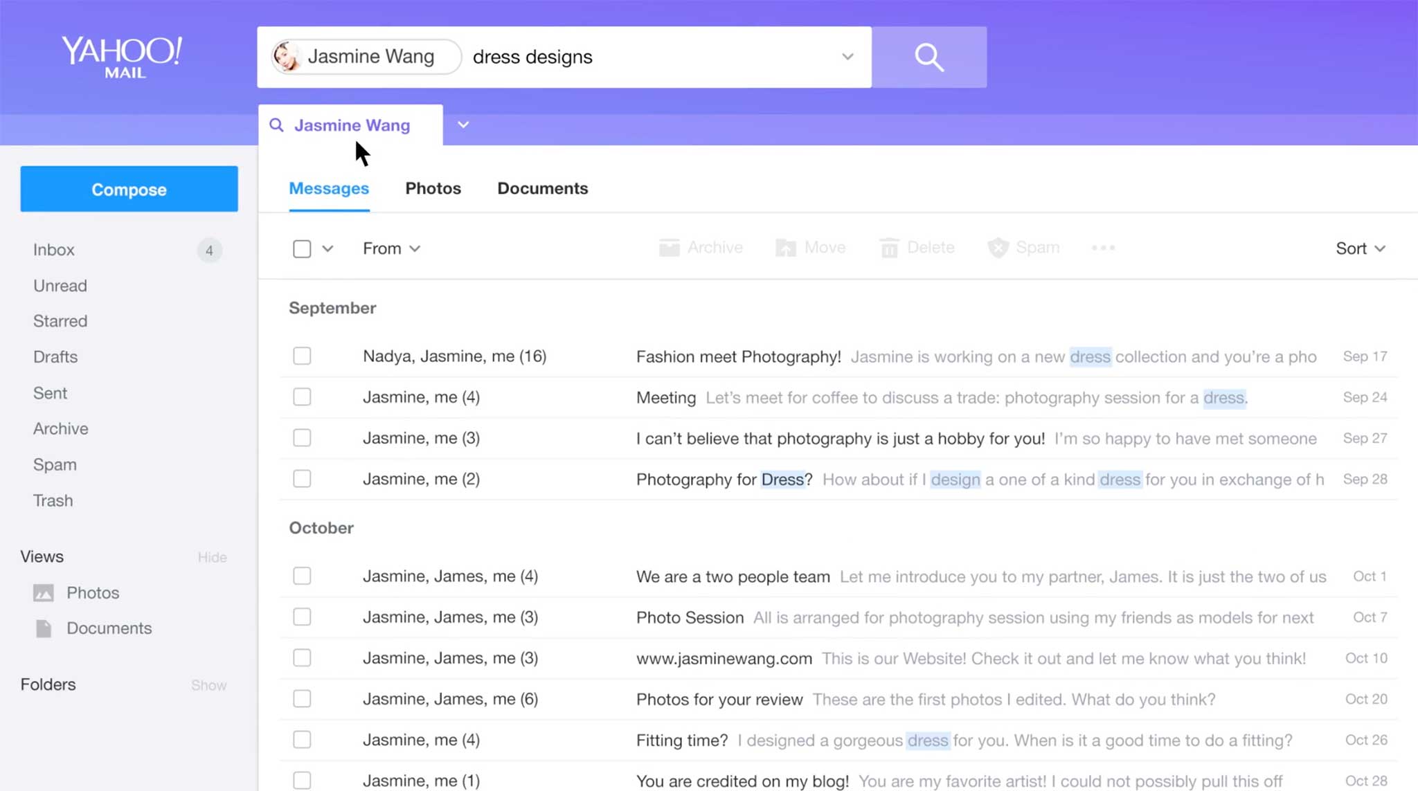 how to archive yahoo emails