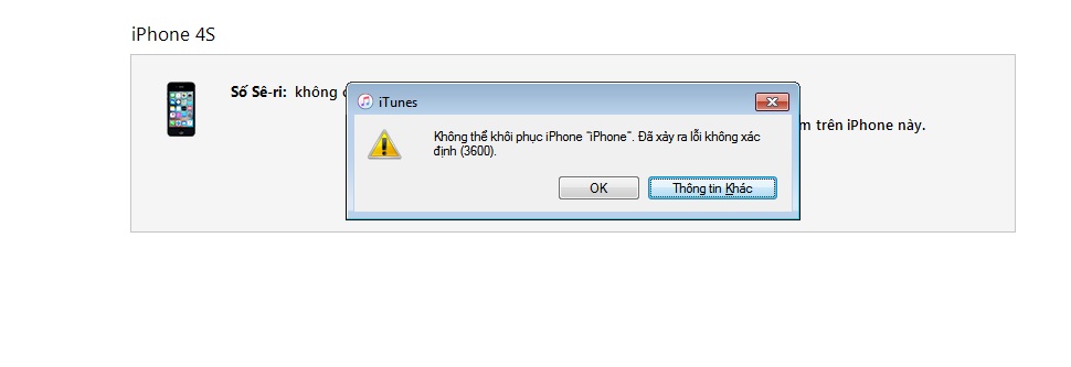 Tổng hợp các lỗi thường gặp khi restore lại iPhone