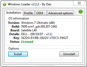 Download Windowsloader 2.1 Kích Hoạt Bản Quyền Win 7
