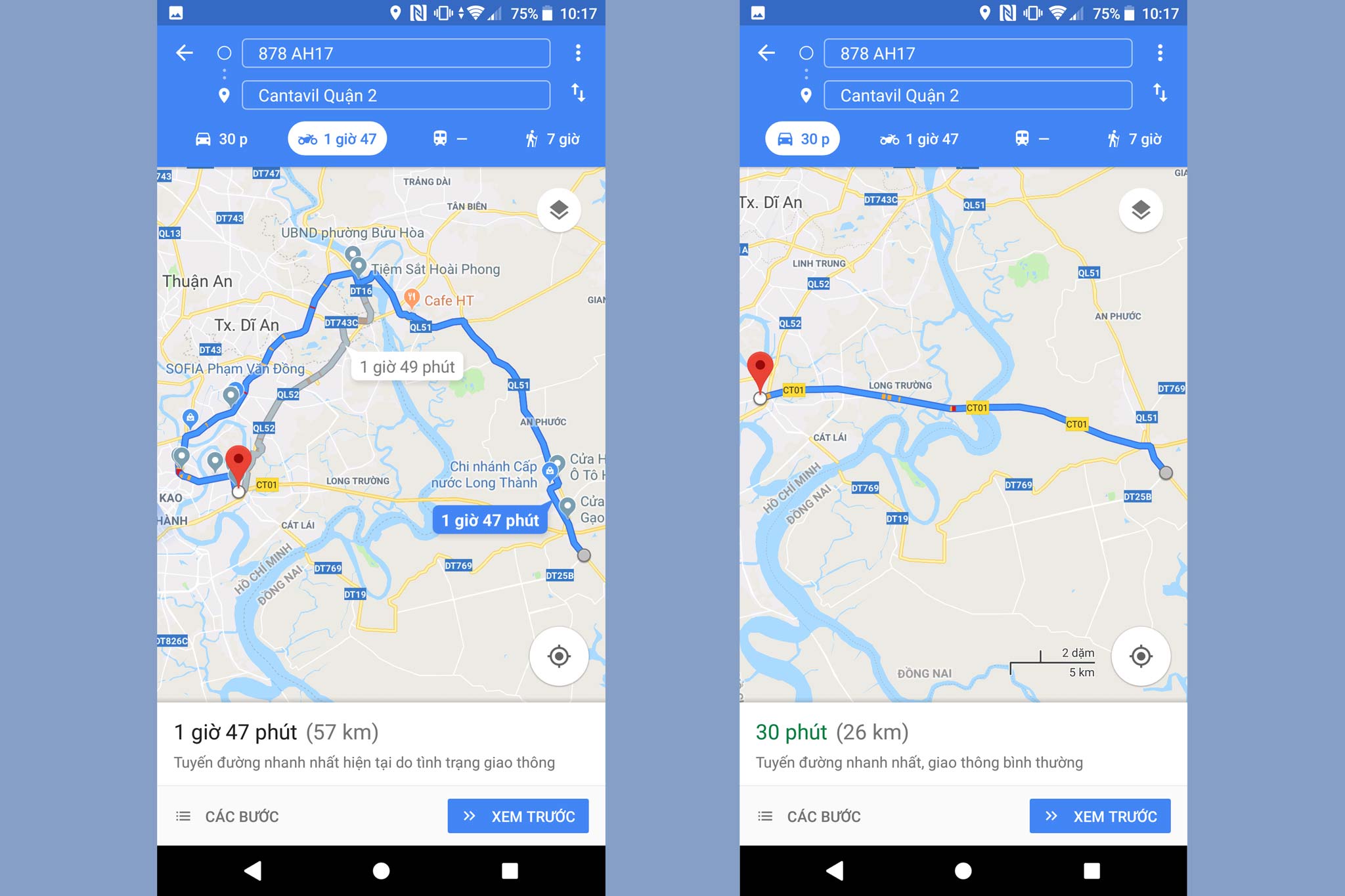 Thử Dùng Dẫn Đường Google Maps Cho Xe Máy: Không Sợ Lạc Vô Cao Tốc, Đường  Cấm Xe Máy