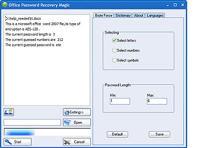 Download Phần mềm bẻ khóa password Excel Word Office Password Recovery Magic