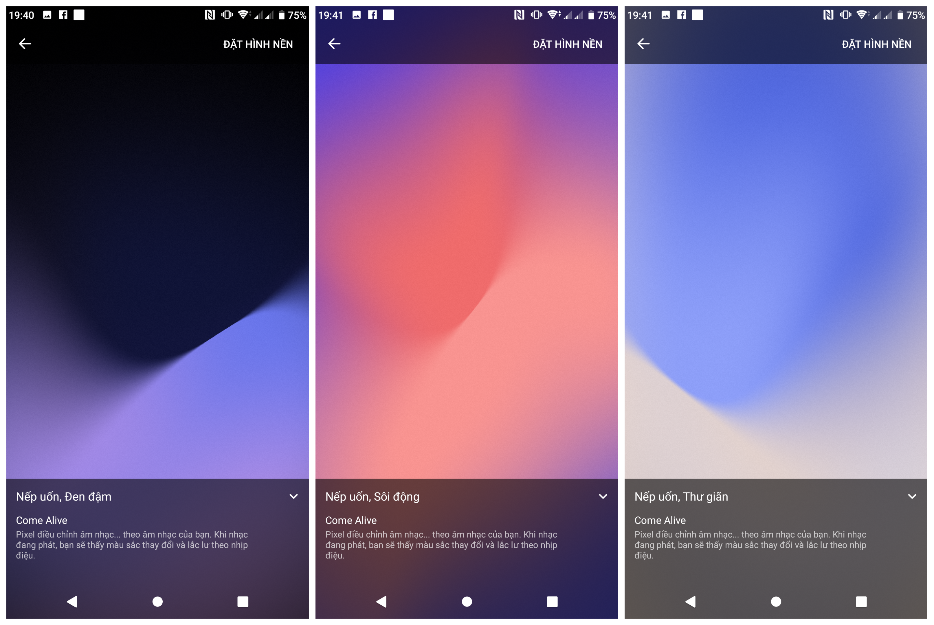 Tải về hình nền động của Google Pixel 3 cho các thiết bị Android