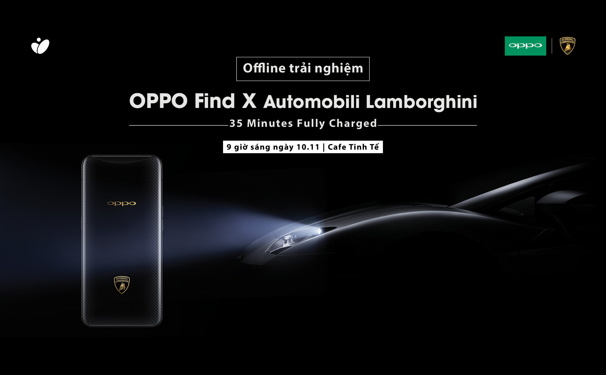 Mời đăng ký offline OPPO FIND X AUTOMOBILI LAMBORGHINI: quà FindX và 10  Visen3