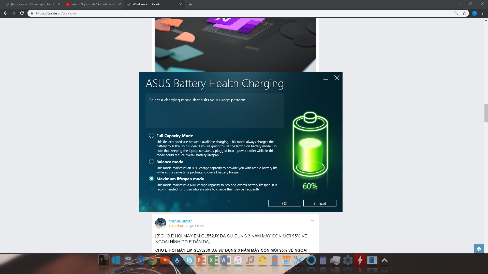 what is asus battery health charging