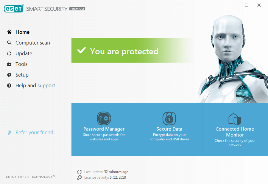 ESET Smart Secutity antivirus software