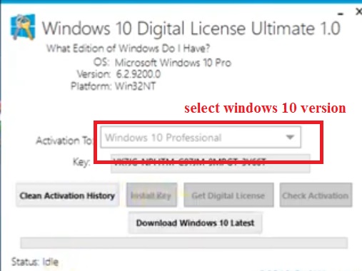 windows 10 pro digital license key free
