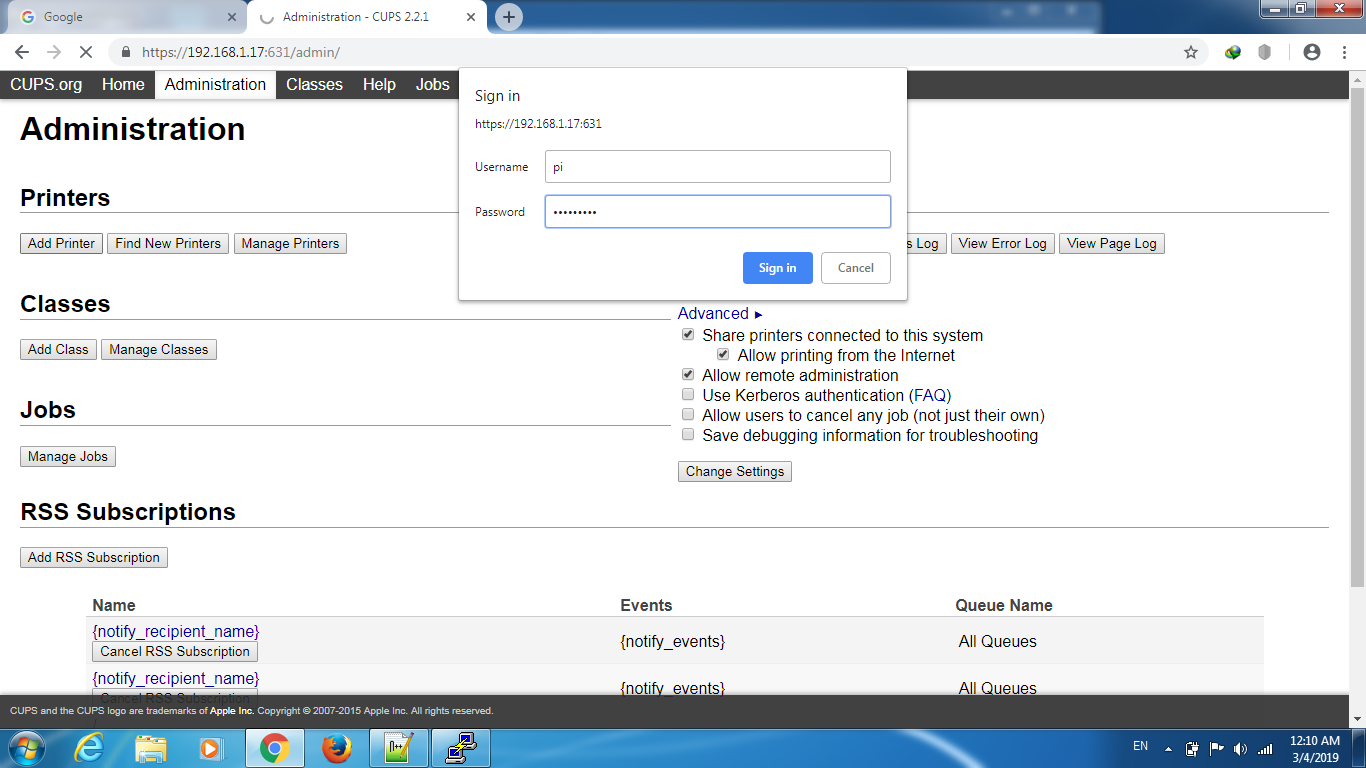 Nâng cấp tính năng In không dây/In qua mạng hỗ trợ AirPrint cho máy in cũ với Raspberry Pi