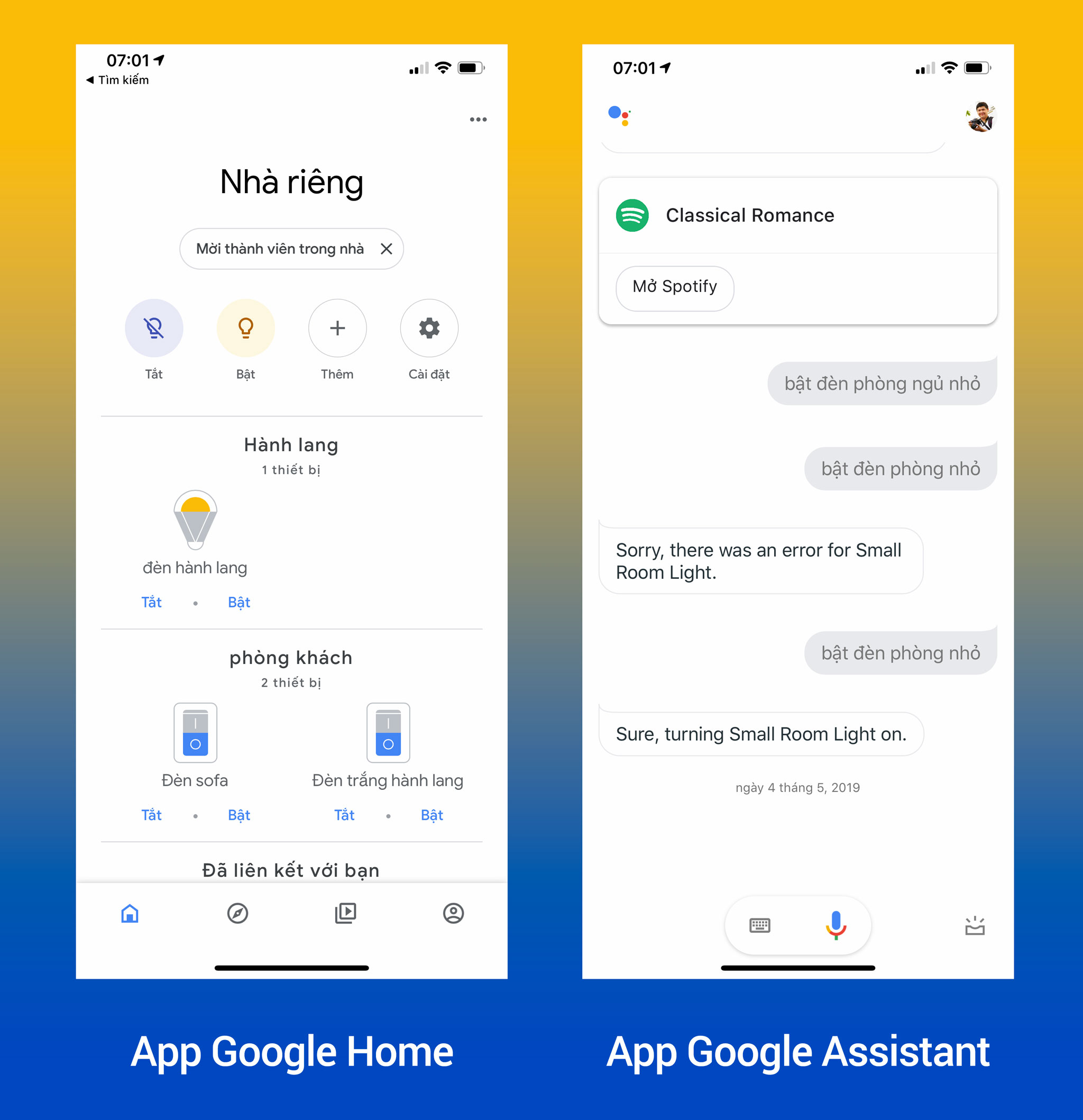 what is the google home app look like