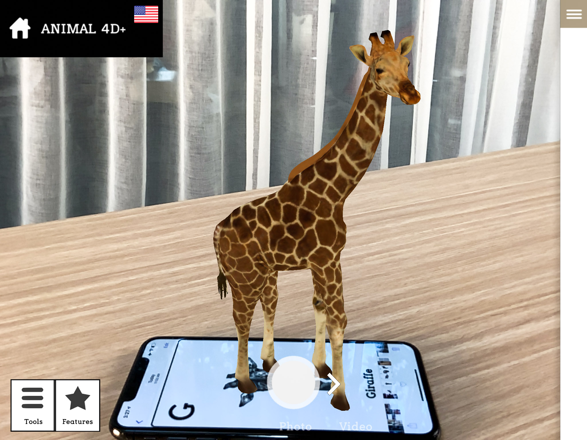 Cách sử dụng và bộ hình cho ứng dụng mô phỏng động vật Animal 4D