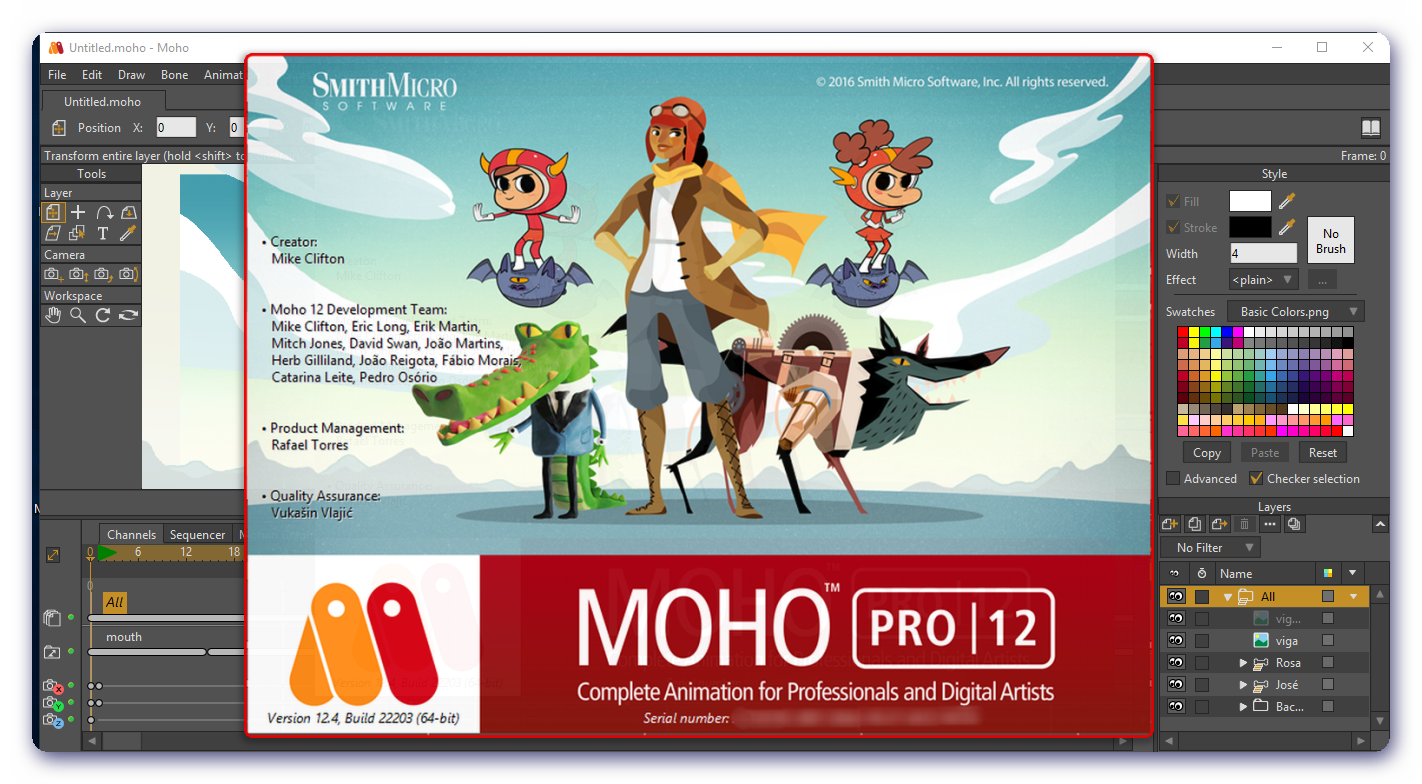 Smith Micro Moho Pro .22203 Full Active [Mac] | Làm phim hoạt hình 2D  chuyên nghiệp