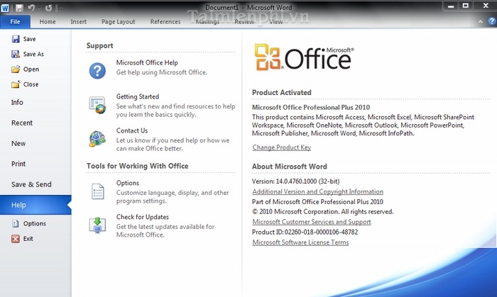 Tải Microsoft Office 2010 Full + Thuốc Vĩnh Viễn Mới Nhất