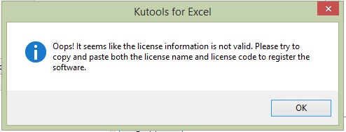 kutools license name and license key