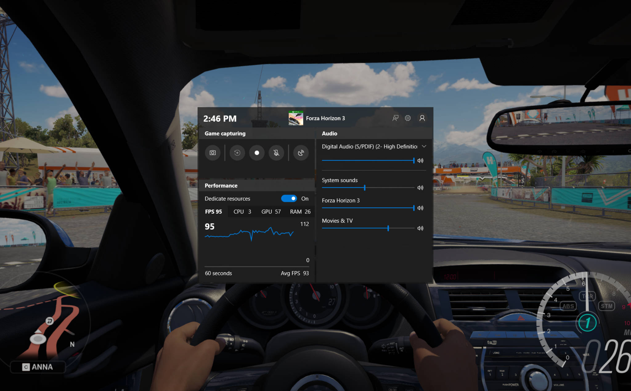Xbox Game Bar trên Windows 10 có thêm tính năng hiển thị tỉ lệ khung