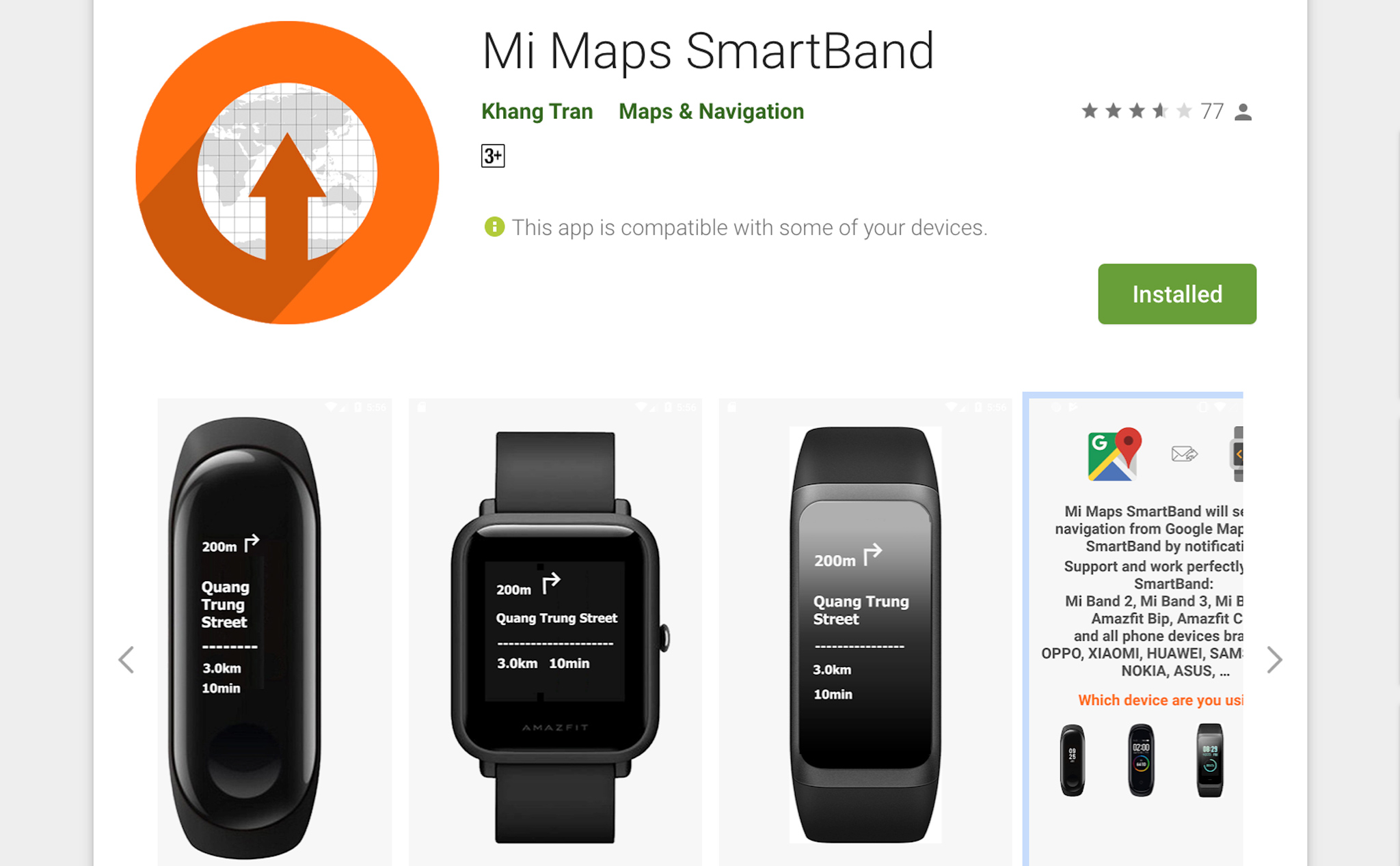 Mi band maps sale navigation for mi band