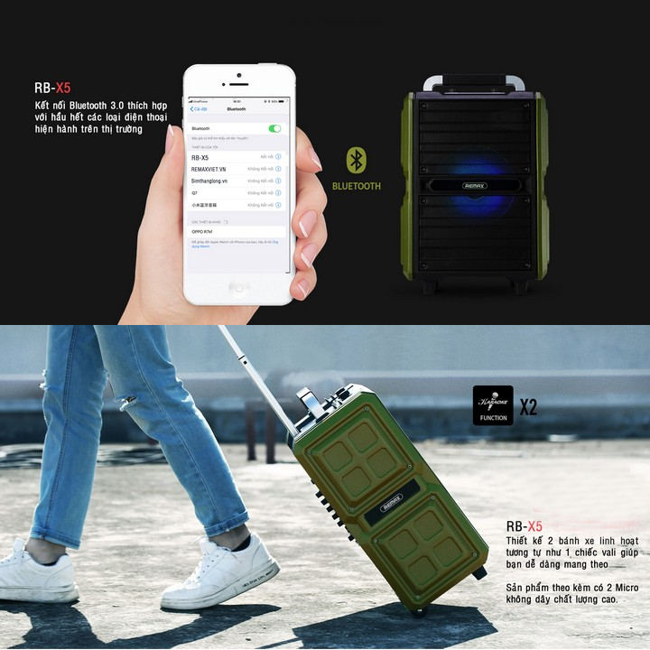 Trải nghiệm âm thanh loa kéo Blutooth Remax RB X5 Viết bởi Asmarthome