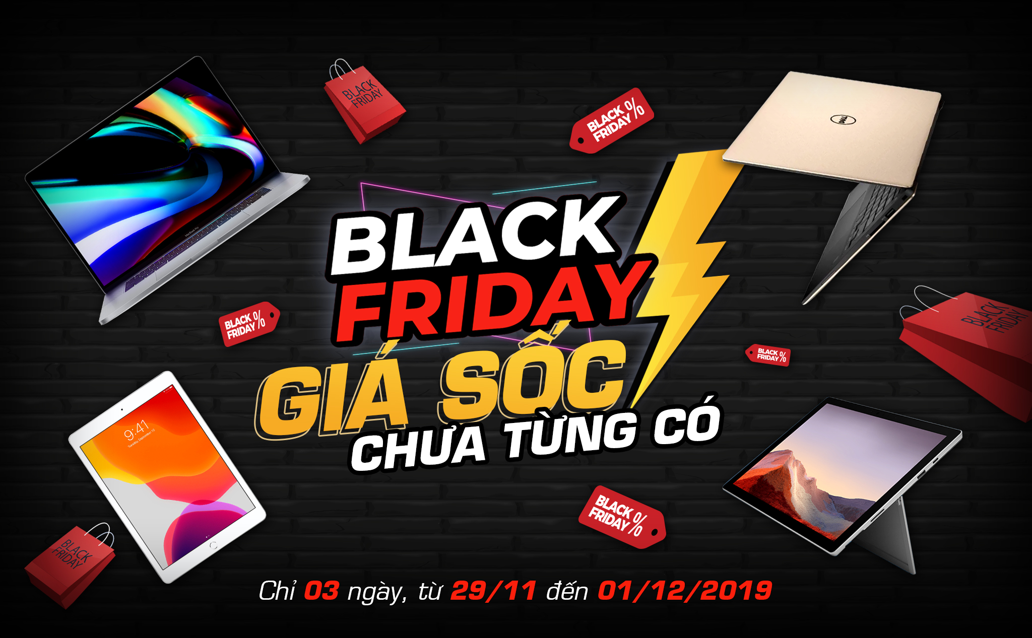 [QC] Black Friday Giá ''sốc'' chưa từng có, chỉ 03 ngày từ 29/11 đến