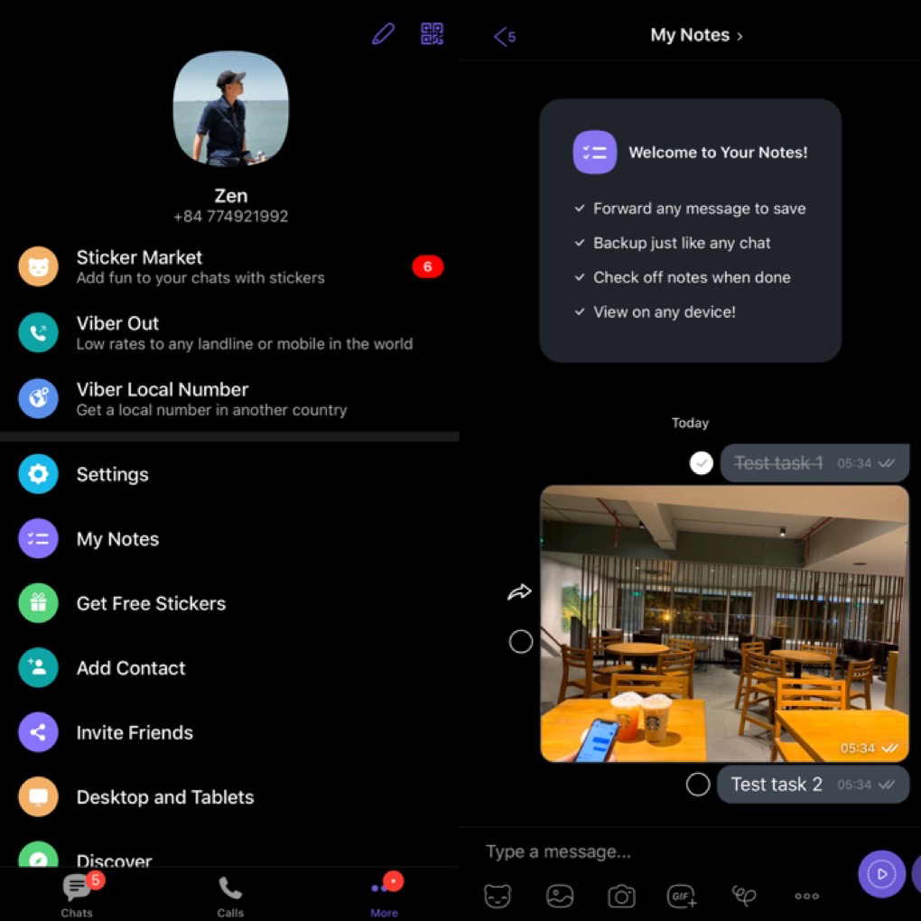 TÍNH NĂNG NOTE CỦA VIBER | Viết bởi AbihT