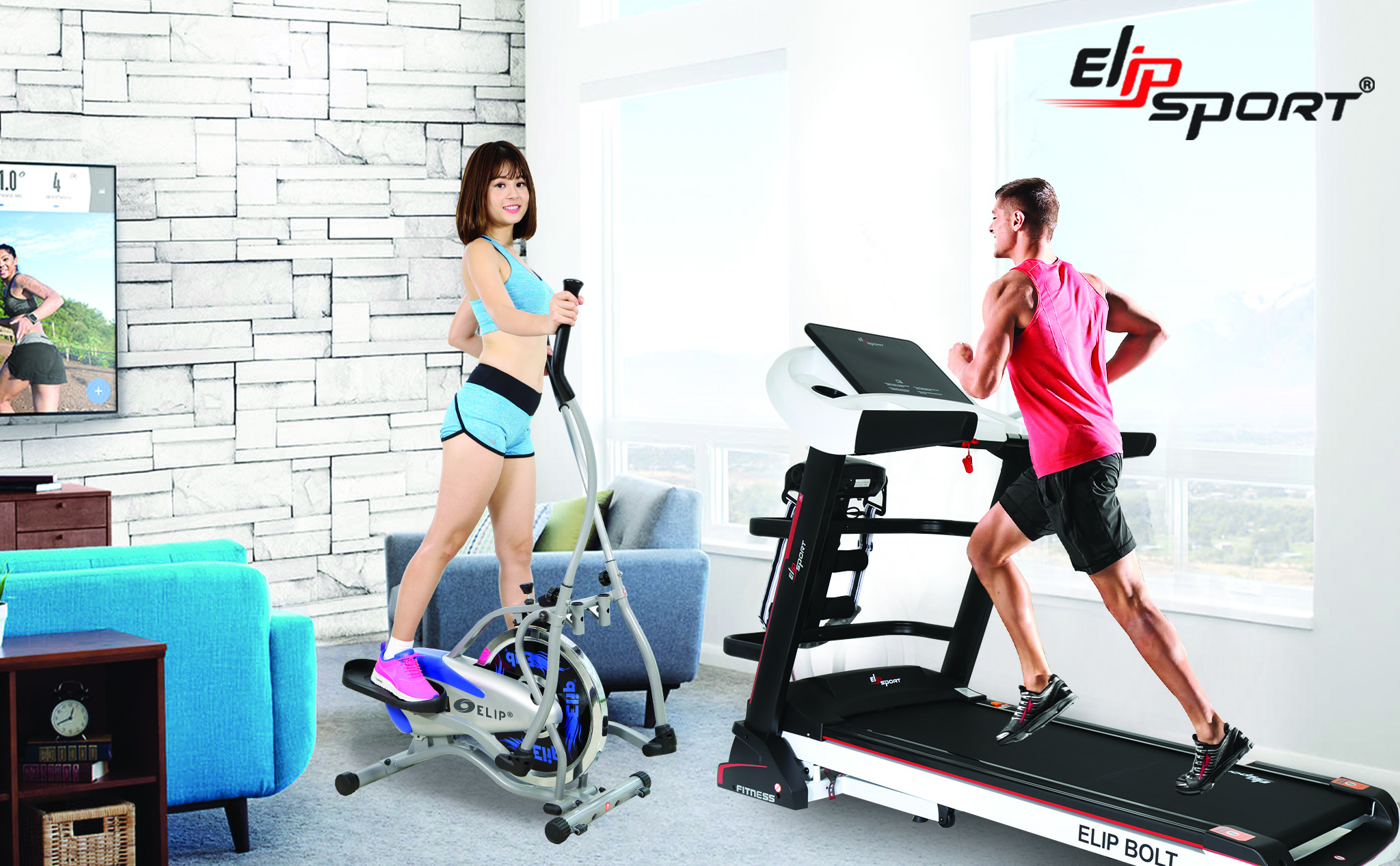 QC] Trải nghiệm Gym tại nhà trong mùa dịch với máy chạy bộ Elipsport
